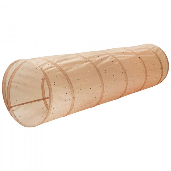 Tunnel de jeu en tissu recyclé terrazzo argile 3 sprouts