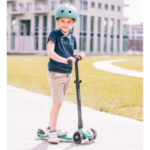 Trottinette enfant 3 roues highwaykick 3 led vert forêt Scoot and ride