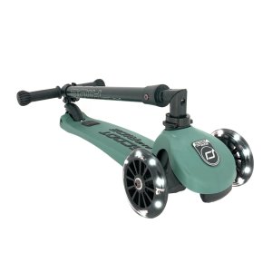 Trottinette enfant 3 roues highwaykick 3 led vert forêt Scoot and ride