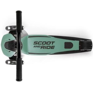 Trottinette enfant 3 roues highwaykick 5 led vert forêt Scoot and ride