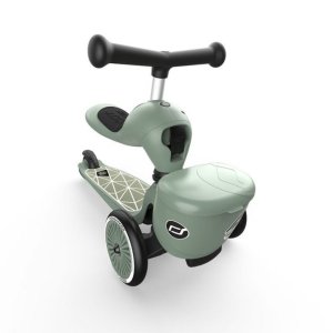 Porteur trottinette 2 en 1 avec coffre highwaykick 1 lifestyle green lines Scoot and ride