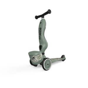 Porteur trottinette 2 en 1 avec coffre highwaykick 1 lifestyle green lines Scoot and ride