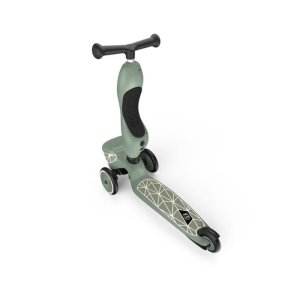 Porteur trottinette 2 en 1 avec coffre highwaykick 1 lifestyle green lines Scoot and ride
