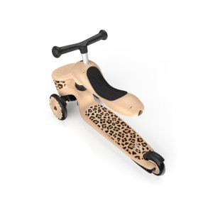 Porteur trottinette 2 en 1 avec coffre highwaykick 1 lifestyle léopard Scoot and ride