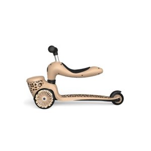 Porteur trottinette 2 en 1 avec coffre highwaykick 1 lifestyle léopard Scoot and ride