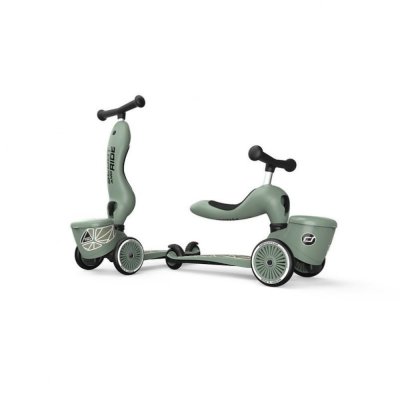 Porteur trottinette 2 en 1 avec coffre highwaykick 1 lifestyle green lines