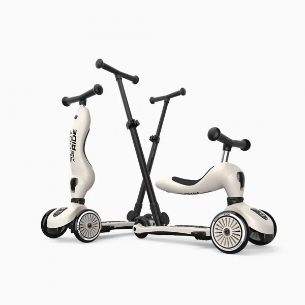 Porteur 2 en 1 évolutif en trottinette highwaykick 1 rose Scoot and ride