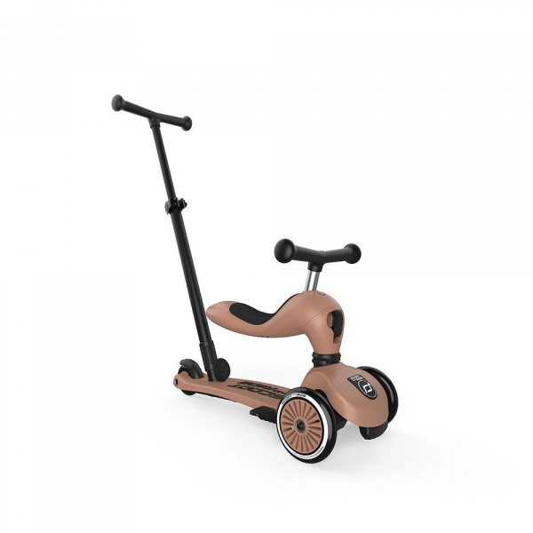 Porteur 2 en 1 évolutif en trottinette highwaykick 1 rose Scoot and ride
