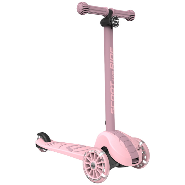 Trottinette enfant 3 roues highwaykick 3 s led rose Scoot and ride