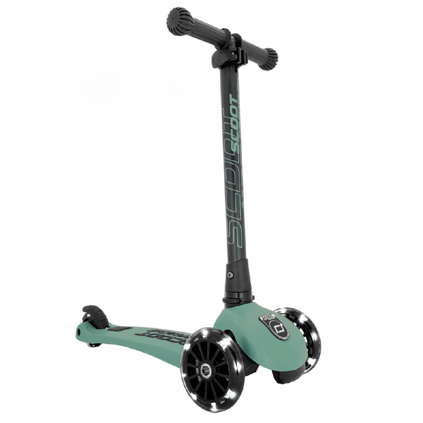 Trottinette enfant 3 roues highwaykick 3 led vert forêt Scoot and ride