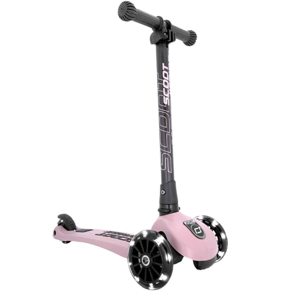 Trottinette enfant 3 roues highwaykick 3 led rose Scoot and ride