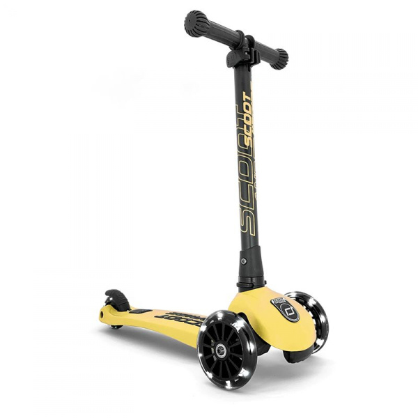 Trottinette enfant 3 roues highwaykick 3 led citron Scoot and ride