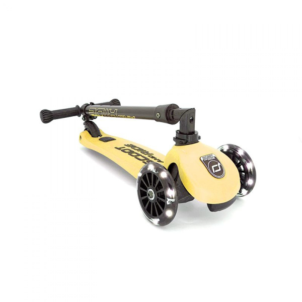 Trottinette enfant 3 roues highwaykick 3 led citron Scoot and ride