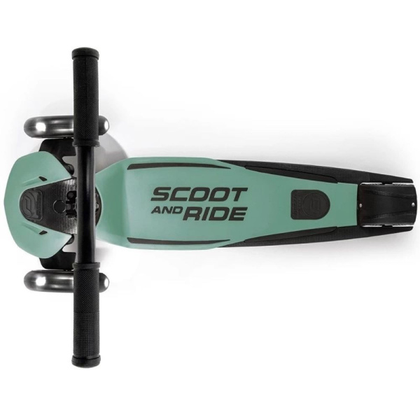 Trottinette enfant 3 roues highwaykick 5 led vert forêt Scoot and ride