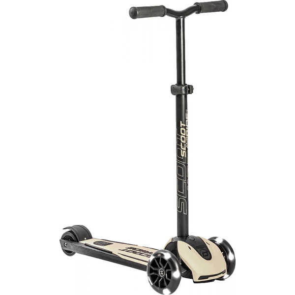 Trottinette enfant 3 roues highwaykick 5 led beige Scoot and ride