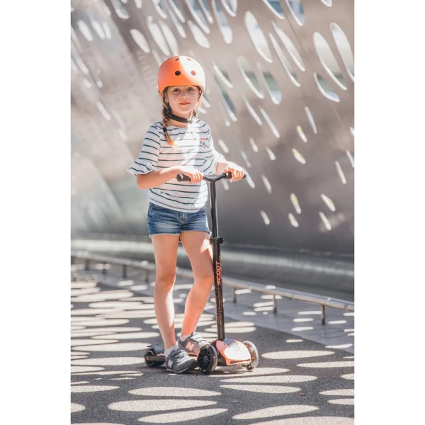 Trottinette enfant 3 roues highwaykick 5 led beige Scoot and ride