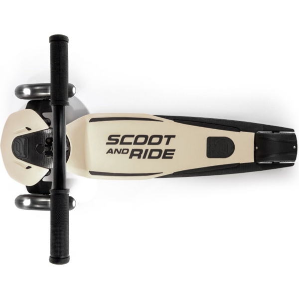 Trottinette enfant 3 roues highwaykick 5 led beige Scoot and ride