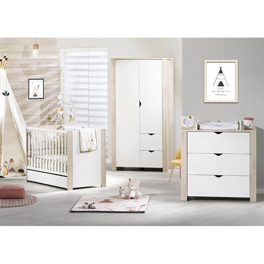 Chambre Bebe Duo Little Big Bed 70x140 Commode Tipee De Sauthon Meubles Sur Allobebe
