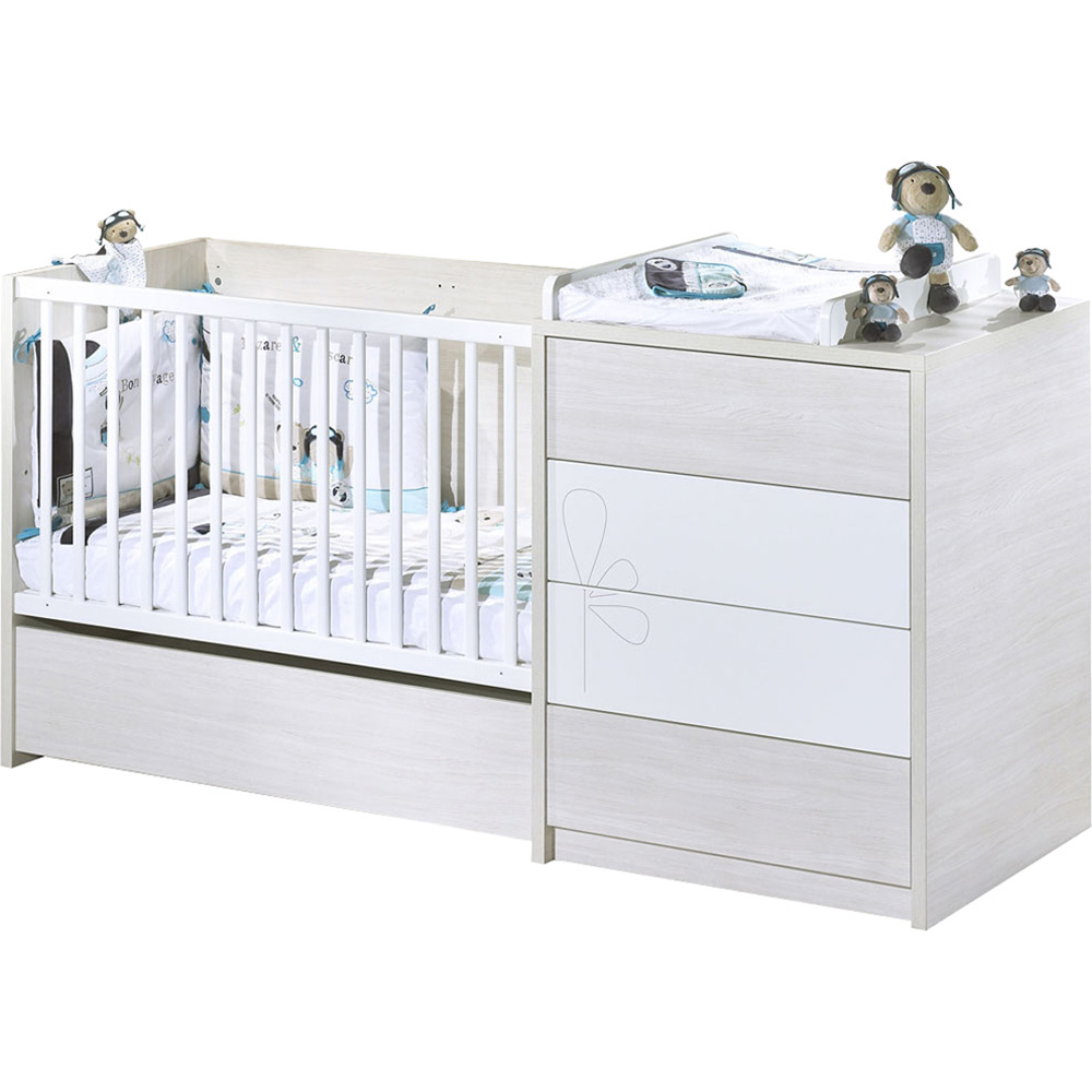 Lit bébé en bois et bois massif pas cher Lit bébé à barreaux évolutif