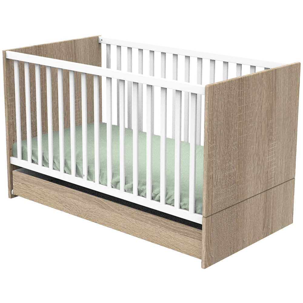 Lit bébé 60x120 cm loft white de Quax sur allobébé