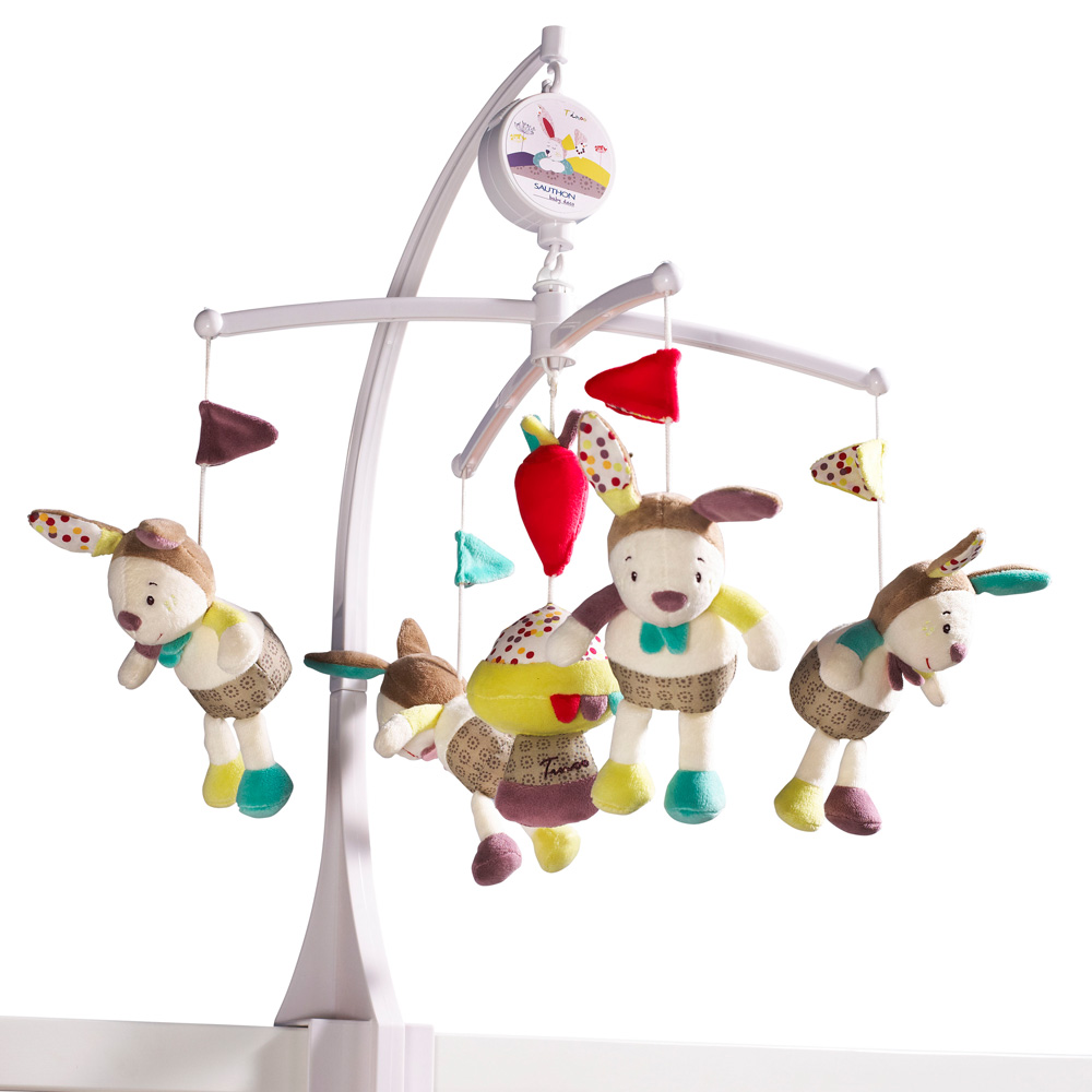 Mobile bébé musical tinoo de Sauthon baby deco sur allobébé