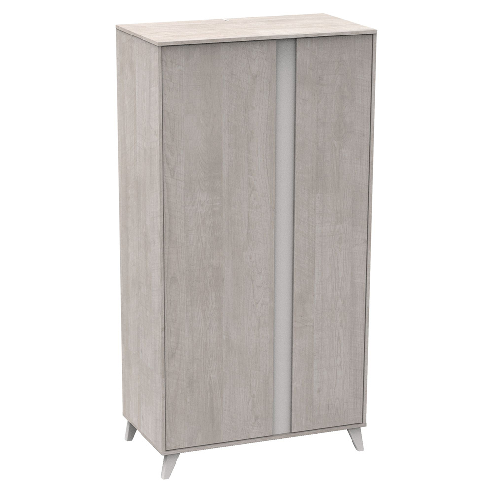 Armoire chambre bébé 2 portes nova gris loft de Sauthon meubles sur