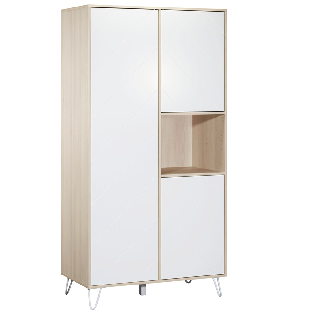Armoire Chambre Bebe 3 Portes 1 Niche Happy De Sauthon Meubles Sur Allobebe