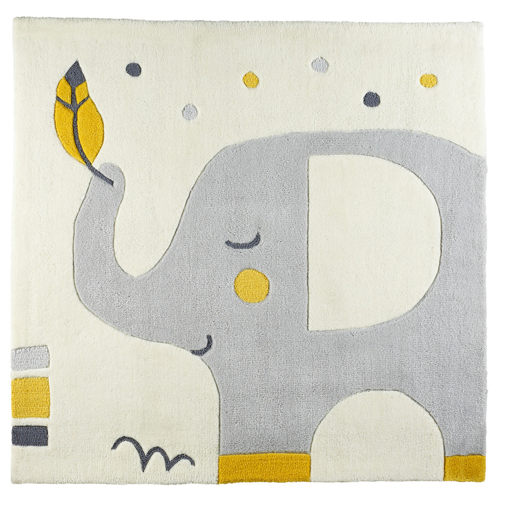 Tapis de chambre bébé 110x110cm babyfan de Sauthon baby deco sur allobébé