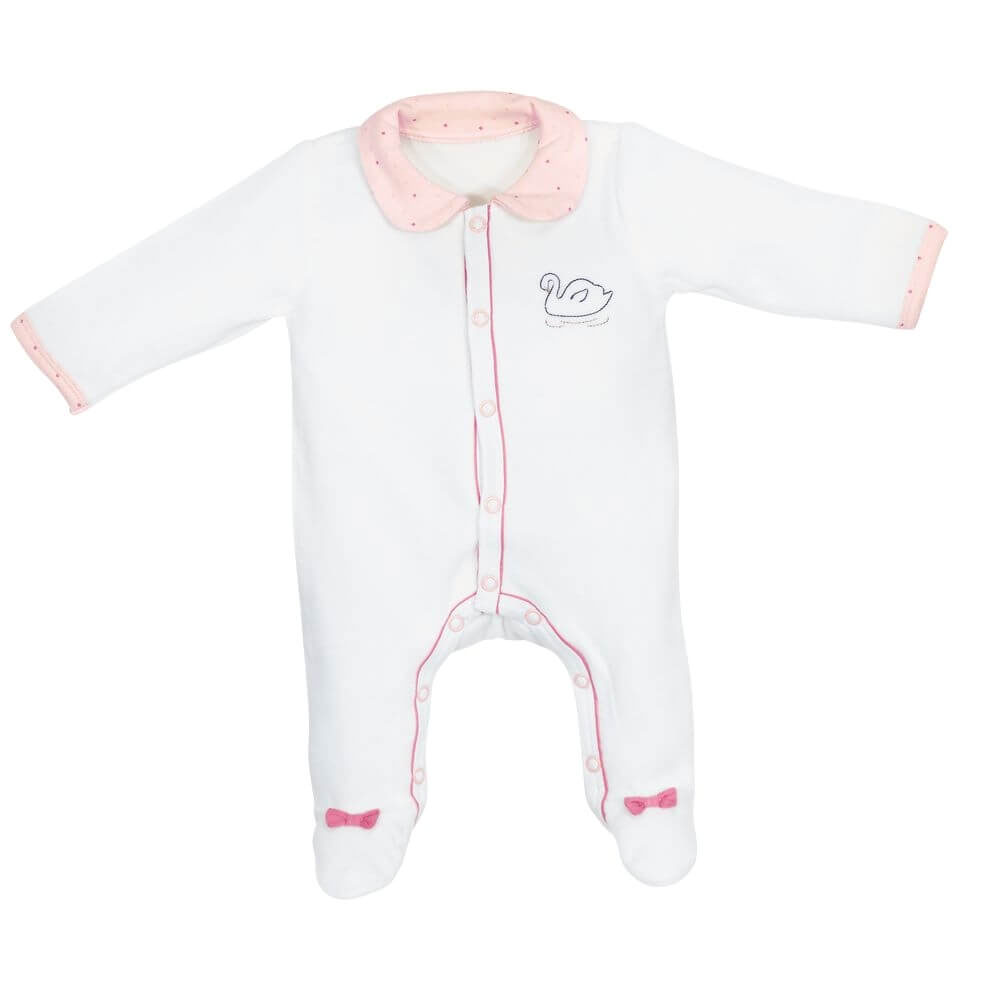 Pyjama Bebe Velours Blanc 1 Mois Avec Col Baby Swan De Sauthon Baby Deco Sur Allobebe Pyjama Bebe Velours Blanc 1 Mois Avec Col Baby Swan De Sauthon Baby Deco Sur Allobebe