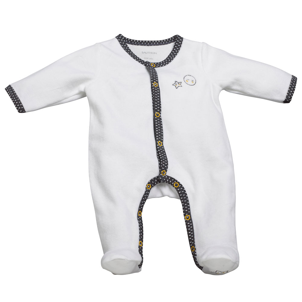 Pyjama Bebe Velours Blanc Gris Babyfan 1 Mois De Sauthon Baby Deco Sur Allobebe Pyjama Bebe Velours Blanc Gris Babyfan 1 Mois De Sauthon Baby Deco Sur Allobebe
