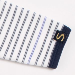 Pyjama bébé blanc naissance baby sailor à rayures Sauthon baby deco