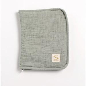 Protège carnet de santé bébé uni sauge Sauthon baby deco