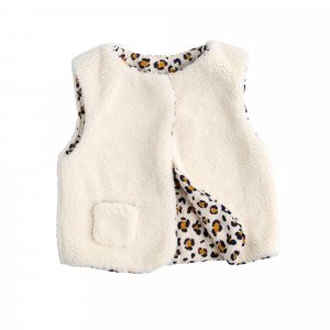 Gilet sans manche léopard Sauthon baby deco