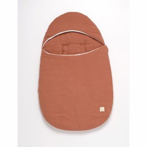 Nid d'ange nomade 0-3 mois uni terracotta Sauthon baby deco