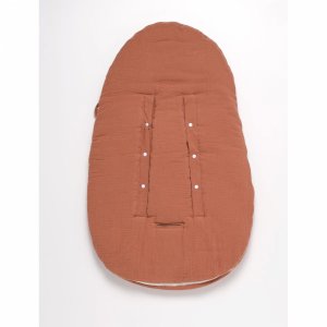 Nid d'ange nomade 0-3 mois uni terracotta Sauthon baby deco