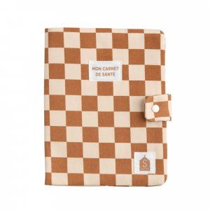Protège carnet de santé damier petit chou Sauthon baby deco