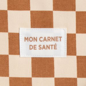 Protège carnet de santé damier petit chou Sauthon baby deco