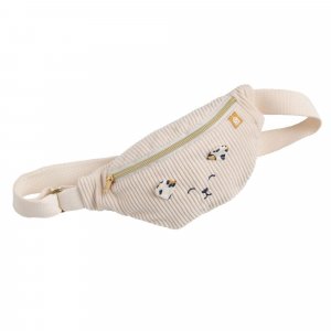 Sac banane léopard rose Sauthon baby deco