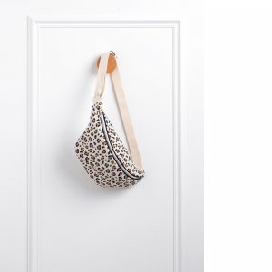 Sac banane léopard blanc Sauthon baby deco