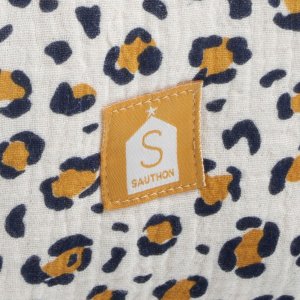 Trousse de toilette léopard blanc Sauthon baby deco