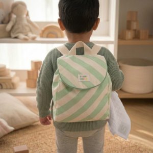 Sac à dos vert Sauthon baby deco