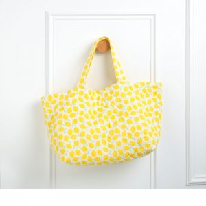 Sac cabas citron Sauthon baby deco