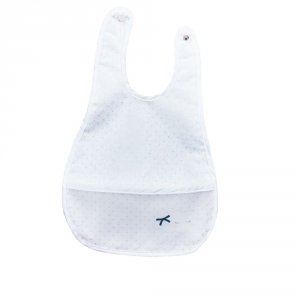 Bavoir plastifié miss fleur de lune nuage Sauthon baby deco