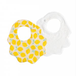Lot de 2 bavoirs Sauthon baby deco
