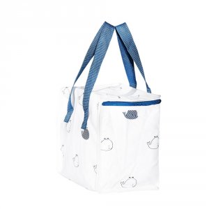 Sac isotherme bébé blue baleine Sauthon baby deco