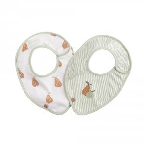 Lot de 2 bavoirs bébé botanica Sauthon baby deco