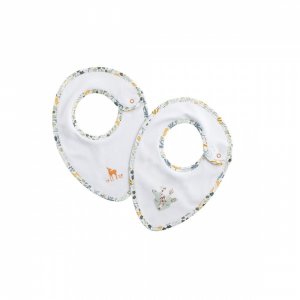 Lot de 2 bavoirs bébé promenons nous Sauthon baby deco