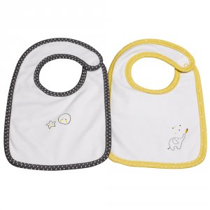 Lot de 2 bavoirs babyfan Sauthon baby deco