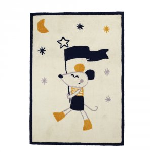 Tapis de chambre bébé 90x130cm hello Sauthon baby deco