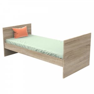 Lit évolutif bébé combiné 70x140 cm en 140x200 cm nova blanc lin Sauthon meubles